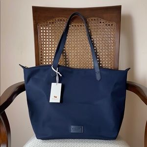 Navy Blue Radley London large zip tote